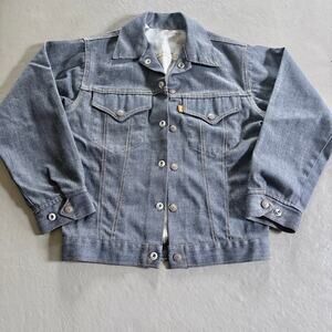 Levi's Vintage 1970s Denim Trucker Jacket Orange Tab XS/Small
